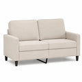 Canapé 2 places tissu lin Beige
