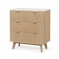 Commode 3 tiroirs en chêne clair