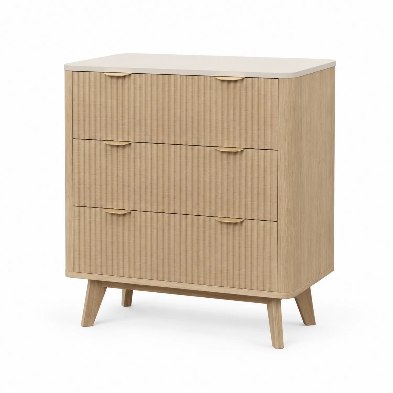 Commode 3 tiroirs en chêne clair
